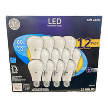 Load image into Gallery viewer, GE Soft White 60 Watt Replacement LED Light Bulbs, General Purpose, Dimmable Light Bulbs (Soft White, 12 Pack)
